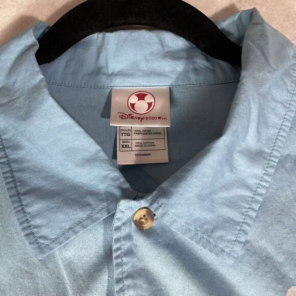 Disney Store 2XL Hawaiian Shirt Mickey Goofy Donald Surfing Aloha Shirt - Picture 3 of 6